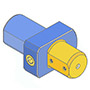 OD=( 1)" ID= 3 mm BACK WORKING BORING BAR HOLDER FOR CITIZEN A CITIZEN L